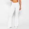Nuevos pantalones de yoga de microcampana transfronterizos de Chen Shijie, pantalones de yoga de campana de cintura alta de estilo europeo y americano que levantan los glúteos, pantalones de campana de secado rápido y control de abdomen