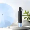 Sombrilla de Sol Reforzada Personalizada de 10 Varillas Resistente al Viento con Recubrimiento Negro Manual al 70% de Descuento para Protección Solar, Doble Uso para Sol y Lluvia, Se Puede Imprimir con Logo