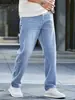 AliExpress 2026 Jeans de Verano para Hombre de Venta Caliente Estilo Americano Elásticos, Pantalones Casuales Azules de Pierna Recta Elegantes y Versátiles