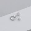 S925 Plata Cuentas Espaciadoras de Circonita en Forma de Rueda Hechas a Mano DIY Cuentas de Cristal Tori Material Accesorios