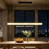 Luminária de mesa Puri de espectro total para sala de jantar, luminária pendente minimalista de alta qualidade em mármore linear para mesa de ilha de cozinha/sala de jantar