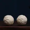 Pieza de Mango de Bola de Dragón y Fénix de Fruta de Marfil, Bola de Salud Auspiciosa de Dragón y Fénix, Bola de Masaje de Elefante Auspicioso Pixiu, Bola Sólida Portátil para Jugar Disco