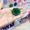 Punto 2 5cm Cáñamo de perla Camelia florcita hecha a mano diy adornos para el cabello pendientes corsage accesorios para la ropa accesorios