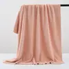 Tejido de Forro Polar Coral Absorbente con Textura de Grano de Maíz de Poliéster-Algodón, Pijamas Engrosados, Ropa de Casa, Bata de Baño, Forro Polar de Doble Cara, Forro Polar Coral Jacquard