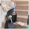 Bolsa Saco Minimalista Estilo Coreano para Mulheres, Novo Modelo 2026, Bolsa Transversal Brilhante Estilosa, Bolsa de Ombro Fashion e Tendência