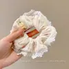 Acessório de cabelo elástico, estilo jovem, scrunchie moderno novo de 2025, headwear de tecido de malha elegante de verão para mulheres