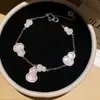 ¡Calabaza de Nácar! Pulsera Colgante de Calabaza con Circonita y Nácar, Lujo Ligero y Sensación de Alta Gama, Accesorio de Mano Versátil Simple y de Moda