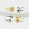 Accesorios de Moda DIY Plato para Incienso de Mosquitos Convertidor de Clip para Oreja Aretes sin Agujeros en la Oreja Diamante con Soporte de Perla Clip para Oreja