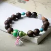 Pulsera de Madera de Agarwood Huangqinan Nueva de Invierno 2025 Calabaza Original con Laca Pulsera Estilo Chino Venta al por Mayor