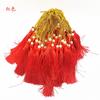 Pendientes étnicos de borla de perlas DIY Material de accesorios de nudo chino color espiguilla estilo retro decoración colgante