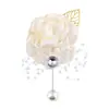 Set de 6 Piezas de Suministro Transfronterizo Europeo y Americano Novio y Novia Boda Hoja de Oro con Cuentas Muñequera y Ramillete Fabricante Venta al por Mayor Stock Disponible