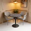 Mesas de Comedor de Pizarra Comerciales para Tiendas de Té de Leche, Cafeterías, Mesas Redondas, Mesas Cuadradas, Mesas de Comedor Rectangulares para Restaurantes Occidentales, Mesas para Snacks de Barbacoa