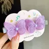 Pasador de Mariposa para Niñas Accesorios para el Cabello de Tela Otoño e Invierno Pasador para Niñas Pinza Rota de Bebé Princesa No Daña el Cabello