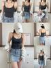 Explotaciones vivas camisola de color liso de rayón chaleco de mujer almohadilla fija para el pecho dentro y fuera uso base ropa interior deportiva lote