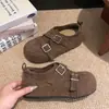 Mocasines Brogue Gruesos de Moda para Aumentar la Altura para Mujer 2026 Nuevos de Invierno Suela Suave Versátiles Retro