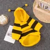 Roupas para Cachorro Outono e Inverno Filhotes Pequenos Teddy Bichon Schnauzer Shiba Inu Moletom Quente Espesso com Capuz para Gato