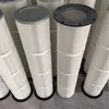 Elemento filtrante de polvo industrial a prueba de aceite e impermeable, cartucho de filtro de polvo con recubrimiento de PTFE, alternativa al elemento filtrante de polvo de bolsa de tela