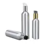 Ventas directas del fabricante: botellas dispensadoras de champú y gel de ducha tipo prensa, aceite esencial cosmético, cabezal de bomba para loción de producto para el cuidado de la piel, botellas de aluminio