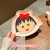 Dibujo Animado Lindo Infantil Chibi Maruko-Chan Cerámica Tazón de Doble Asa Hogareño Tazón con Asa Tazón de Arroz para Niñas Vajilla de Estudiante