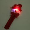 Pulsera para Niños con Luces, Pulsera de Rehilete de Reno Navideño y Papá Noel, Pulsera Decorativa Navideña que se Ilumina