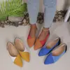 Nuevo Modelo de Verano 2026: Zapatos Planos Casuales Cómodos para Mujer, Talla Grande, Punta Puntiaguda, Sin Cordones, Talla Única