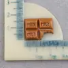 Accesorios de resina: chocolate mordible, decoraciones de chocolate cuadradas simuladas, pegatinas para funda de teléfono de pegamento de crema DIY