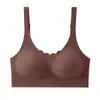 Sujetador de gel suave con soporte lateral para mujer, estilo europeo y americano, sin aros, fino, sin costuras, realza la espalda, sujetador push-up