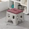 Silla plegable para exteriores, Taburete de plástico engrosado y elevado, Taburete de pesca portátil, Taburete pequeño para estudiantes de arte, Silla de camping
