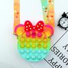 Bolsa de Silicona para Monedas Transfronteriza Mickey Mouse Juguete Educativo para Aliviar el Estrés, Cartera Cruzada para Monedas Pionera en Control de Plagas, Dibujo Animado Infantil
