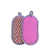 Esponja para Lavar Platos de Doble Cara en Forma de 8, Bloque de Esponja para Limpieza de Cocina, Paño para Lavar Platos de Fibra de Bambú con Alambre de Acero, Herramienta Mágica de Limpieza