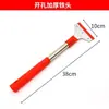 Rascador de Limpieza Rojo con Mango Largo Cuchillo de Limpieza Multifuncional con Cabeza de Hierro Cuchillo de Limpieza con Cabeza de Aluminio Rascador Herramienta de Limpieza para Baldosas de Piso