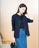 Chaqueta Camisa de Otoño Yun Yun con Cuello Campana, Diseño Inspirado en Chanel, Estilo Perezoso Vintage, Blusa Camisa de Manga Larga Petite