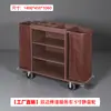 Carro de Lino para Habitación de Hotel de Acero Inoxidable Bolsa de Lino para Casa de Huéspedes Carro de Empuje de Lino Silencioso Engrosado Carro de Bocas para Limpieza Multifuncional