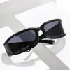 Gafas de Sol de Diadema Gafas de Doble Propósito Forma Cóncava Gafas de Sol Futuristas Anti-UV Gafas de Sol para Transmisión en Vivo de Douyin