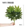 Plantas Verdes de Simulación Planta de Helecho Mampara de Pared Paisajismo Flores y Césped Artificial Decoración de Arreglo Floral Flor Césped Verde Tallo Único Flor de Plástico Tejido