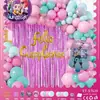 Decoración de Fiesta de Cumpleaños con Globos para Grupo de Chicas Bruja Estilo Español, Arreglo, Cortina de Lluvia, Póster, Decoración de Pared de Fondo