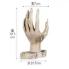 Candelabro de Cena de Halloween Calavera de Resina Mano Corazón Hueso Decoración de Escena Festiva Regalo Personalidad Hueso de Mano Completa