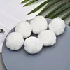 Bolas de pelúcia brancas altamente elásticas para artesanato de jardim de infância, acessórios criativos de DIY para roupas, bolsas, sapatos, meias e acessórios decorativos