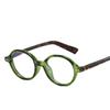 Novo Nerd Hawksbill Color Small Frame Óculos Japonês Retro Oval Anti-azul Óculos Armação Óculos Pernas Presbyted Moda