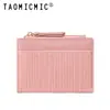 TAOMICMIC Cartera Plegable de Moda Simple para Mujer Cartera Versátil de Alta Gama con Portatarjetas Cartera 2 en 1