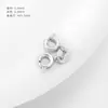 Pulseira colar com fecho de prata S925 conector de mola de cabeça dupla fecho de retenção de cor material para joias DIY acessórios de alta qualidade