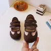 Zapatos de Cuero para Niñas estilo Mary Jane Retro Princesa 2026 Primavera/Otoño Nuevo Estilo Coreano Casual Versátil Suela Suave Rendimiento Zapatos Individuales