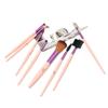 Juego nuevo de 8 brochas de maquillaje de fabricante Rosa Azul conveniente con brocha para sombra de ojos y rubor, herramientas de belleza al por mayor