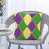 Fronha Carnaval Mardi Gras Conjunto de Quatro Peças Pelúcia Curta Estampada Sala de Estar Sofá Fronha Almofada Quarto