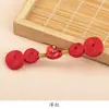 Nuevo botón de estilo chino con forma de calabaza de cristal para ropa tradicional Hanfu, botón decorativo para prendas, accesorio hecho a mano para DIY