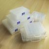 Caja de almacenamiento transparente para herramientas de pintura de diamantes, redonda de 5 cm, con cuentas de arroz y diamantes, de plástico, para decoración de uñas.
