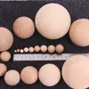 Bolas de Madeira Sólida, Acessórios DIY Feitos à Mão, Bolas de Madeira na Cor Natural, Bolas Redondas Grandes, Bolas Pintadas, Contas Redondas Podem Ser Processadas