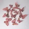 Pegatinas de Mariposa 3D Huecas DIY Decoración para Fiestas en Casa, Dormitorio, Sala de Estar, Pegatinas de Pared de Fondo, Pegatinas Decorativas 3D