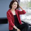Cárdigan de punto para mujer 2023 Primavera y Otoño Nuevo estilo coreano casual holgado de color liso con capucha abrigo suéter