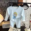 Ropa nueva para niños, ropa interior para niños, conjunto de ropa para el hogar, pijama para niñas, modal de rayón de manga larga, elástico y suave